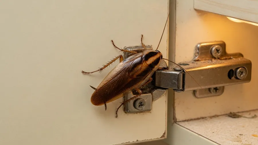 German cockroach in a kitchen