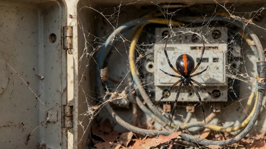 Redbacks in meter boxes