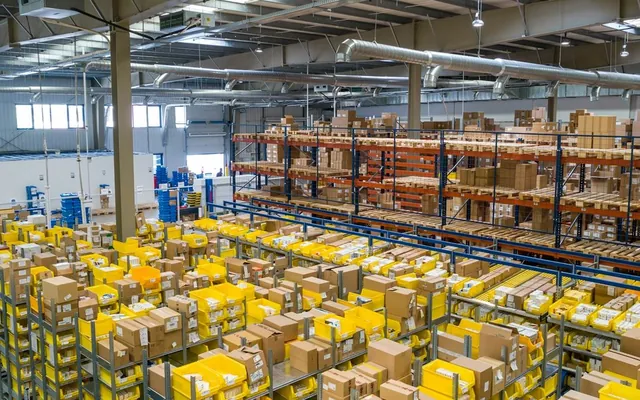 Warehouse aisle — industrial pest control